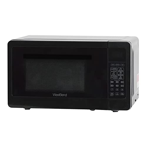 West Bend WBMW71B Microwave Oven 700-Watts Compact with 6 Pre ...