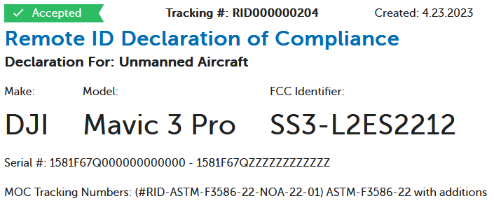 Ensure Your DJI FPV is FAA Remote ID Compliant!