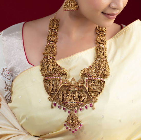 Classic bridal necklace with sparkling gemstones | CKC Jewellers