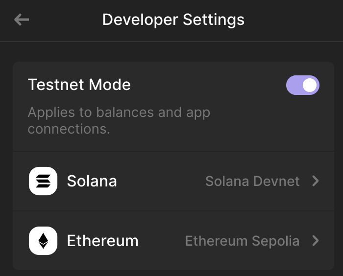 How to enable developer settings on Phantom Wallet and get ETH Sepolia testnet tokens