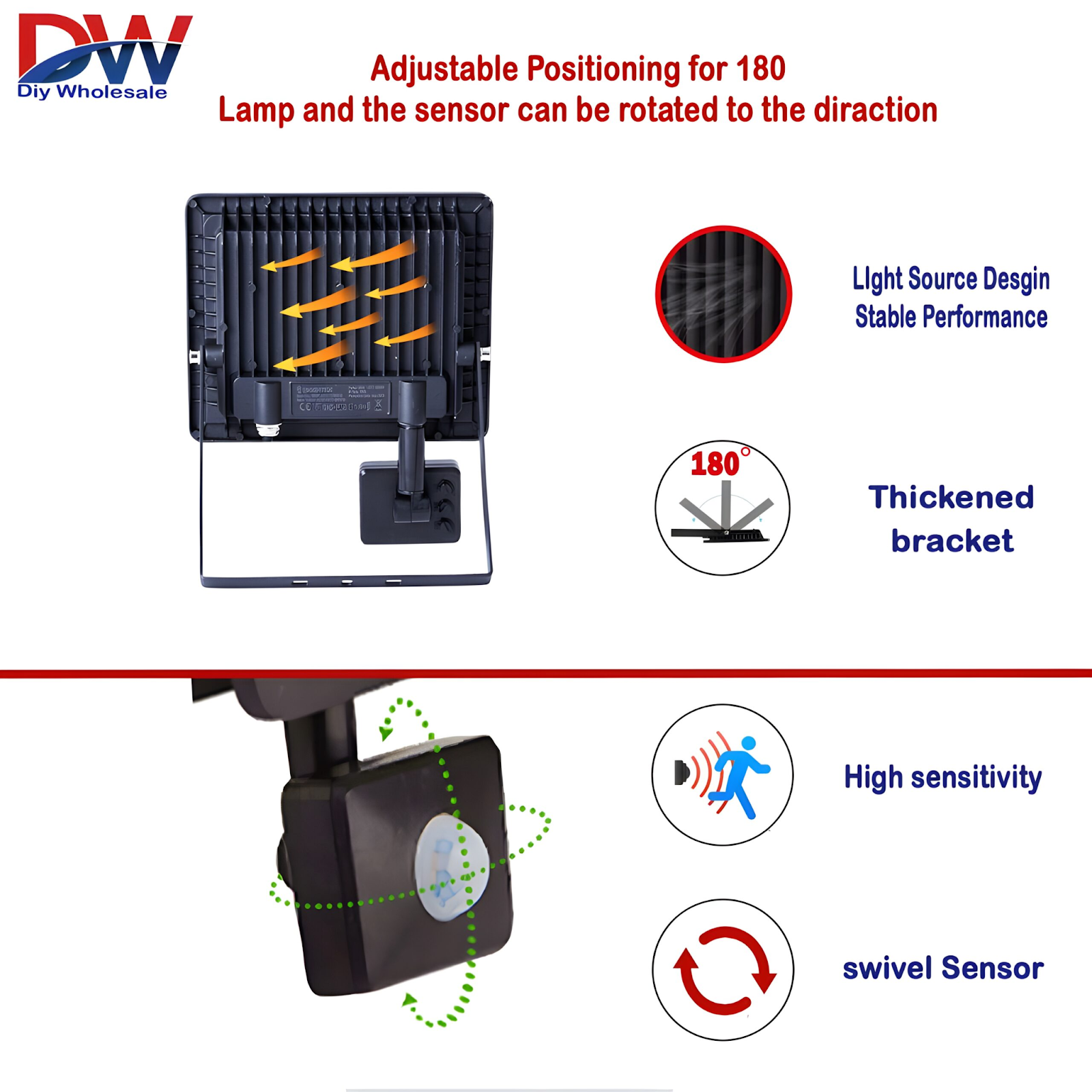 30W Warm White LED Floodlight