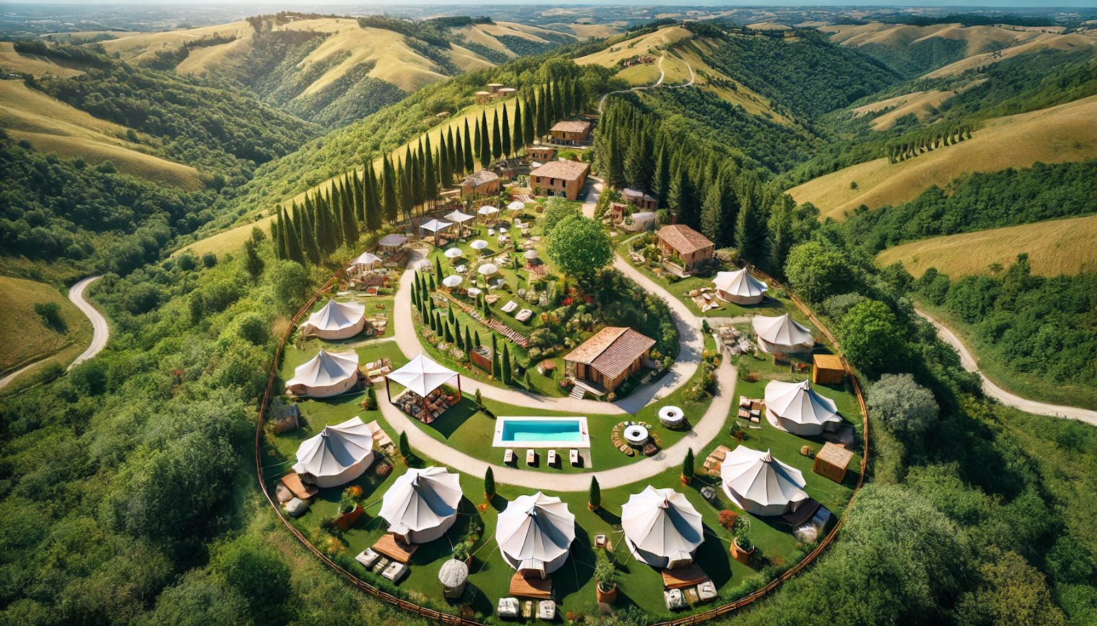 glamping per il turismo en plein air

