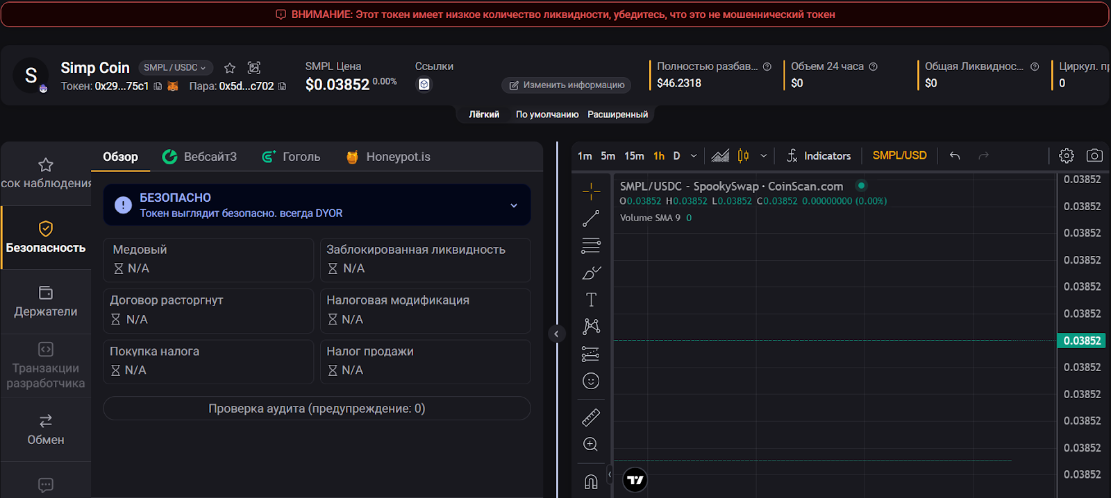 Simple Coin цена токена