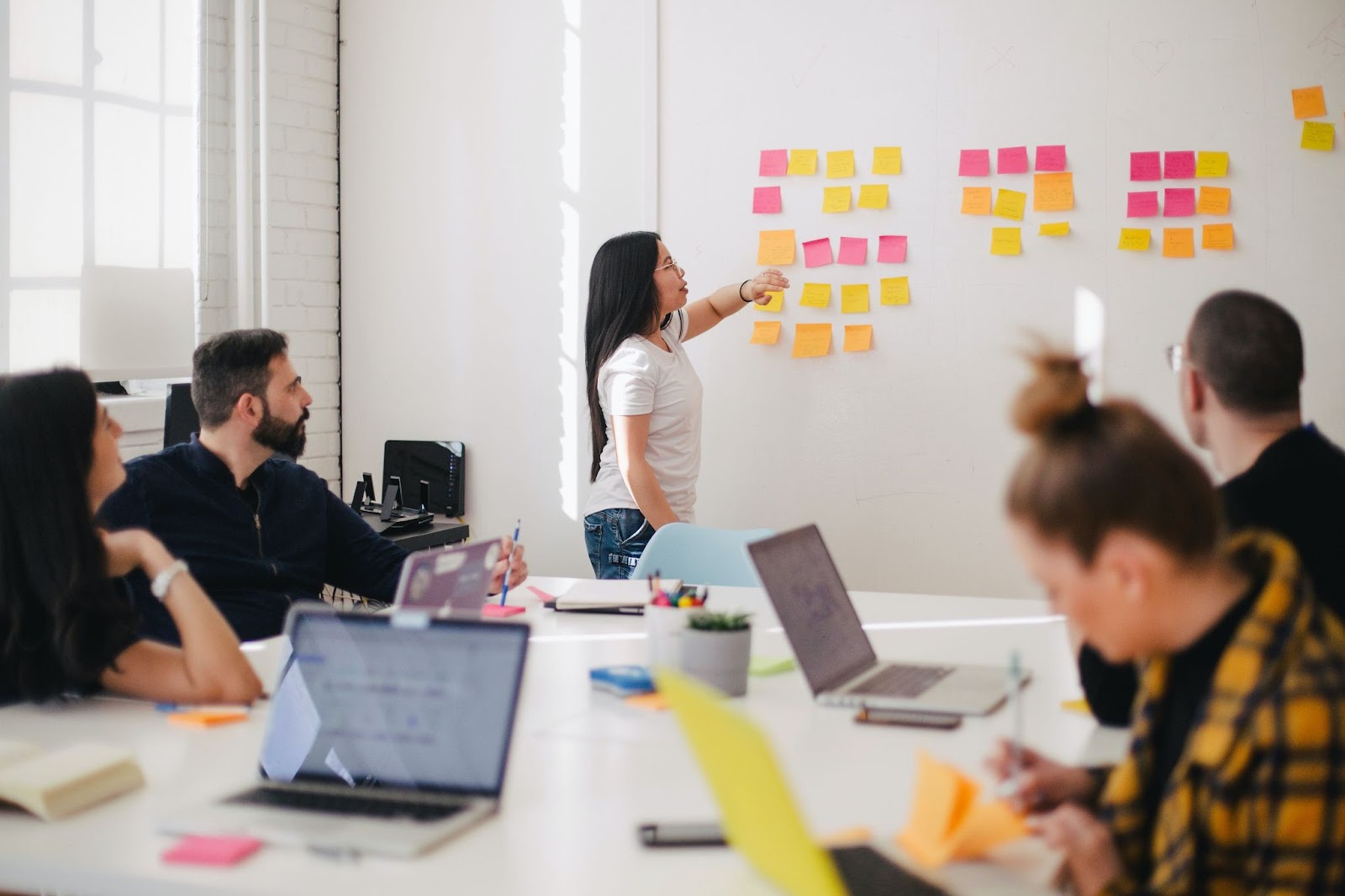 Stock image of meeting. 