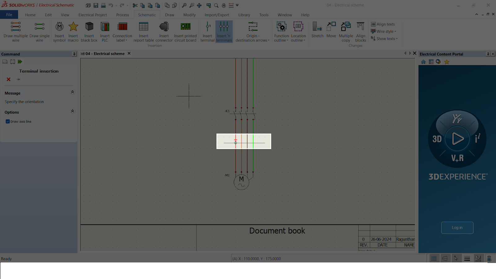 SolidWorks Electrical Terminal Diagram 