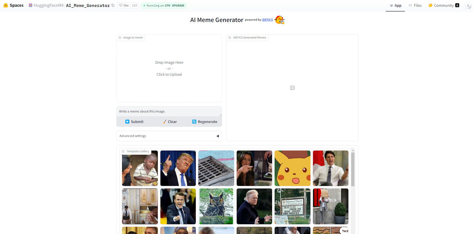HuggingFace AI Meme Generator