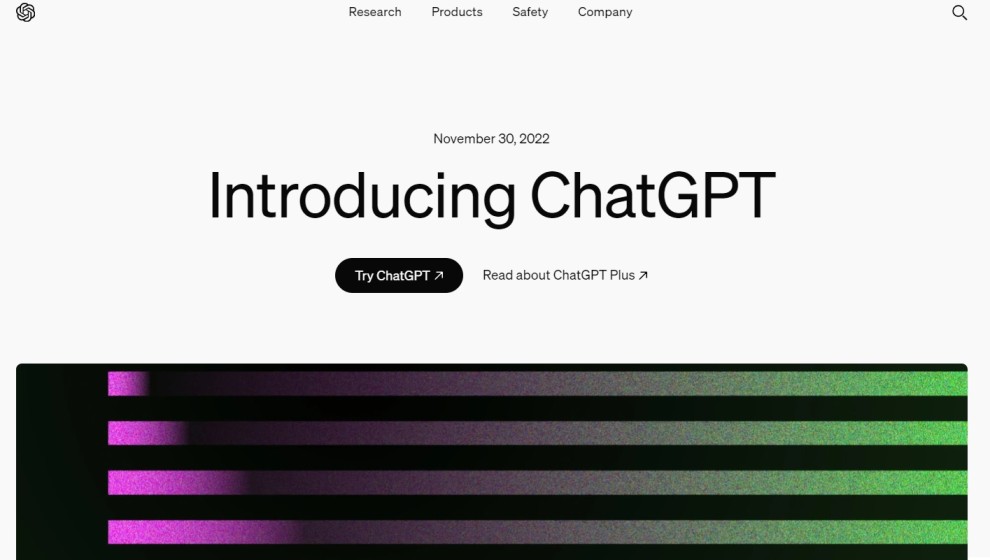 ChatGPT Homepage