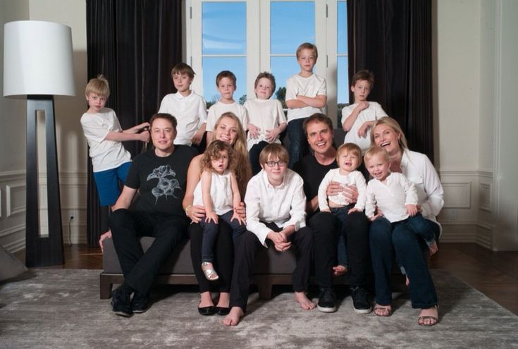 Damian Musk with his family