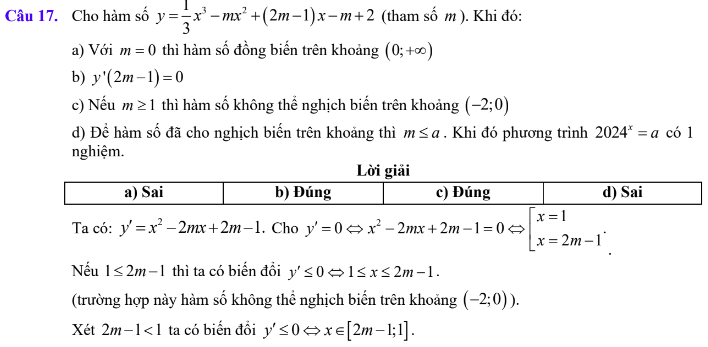 Lý thuyết Tính đơn điệu của hàm số & Các dạng bài tập