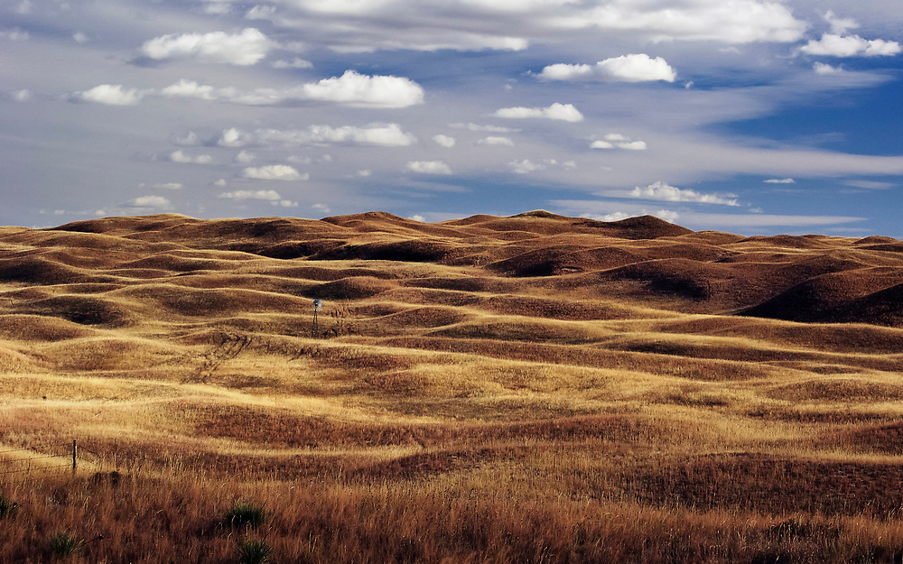 Rolling terrain of the Sandhills of Nebraska