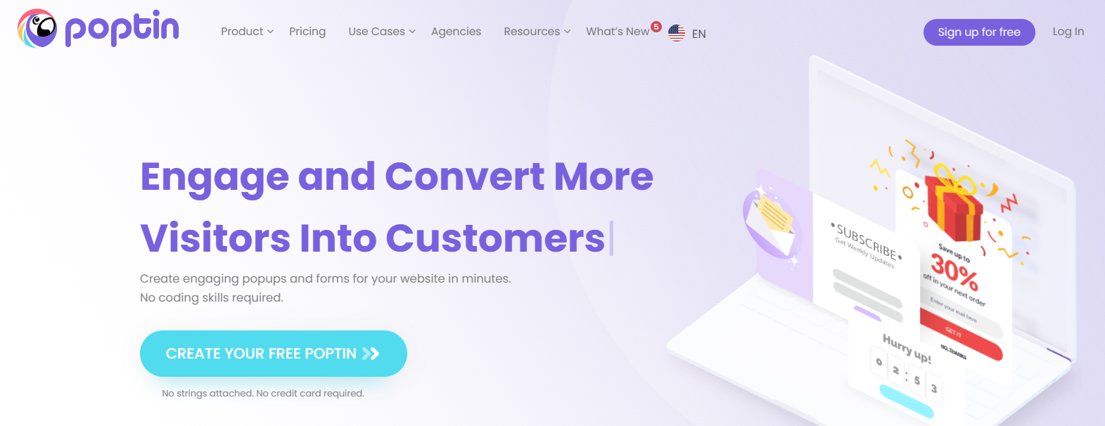 Poptin pop-up builder BDOW-alternatief