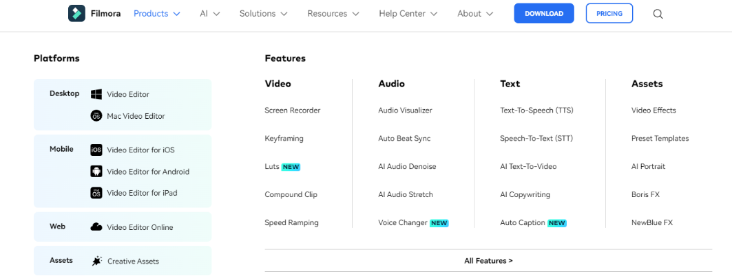 Filmora Wondershare: Product Suite