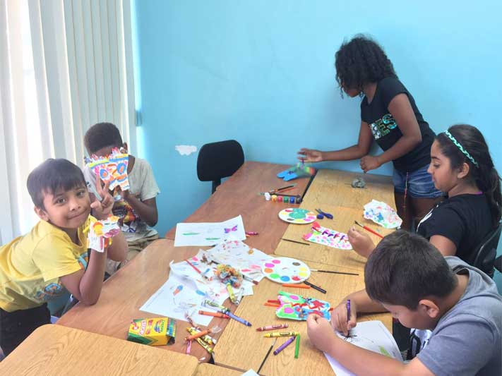 Children at The UCMAS STEM Summer Camp.