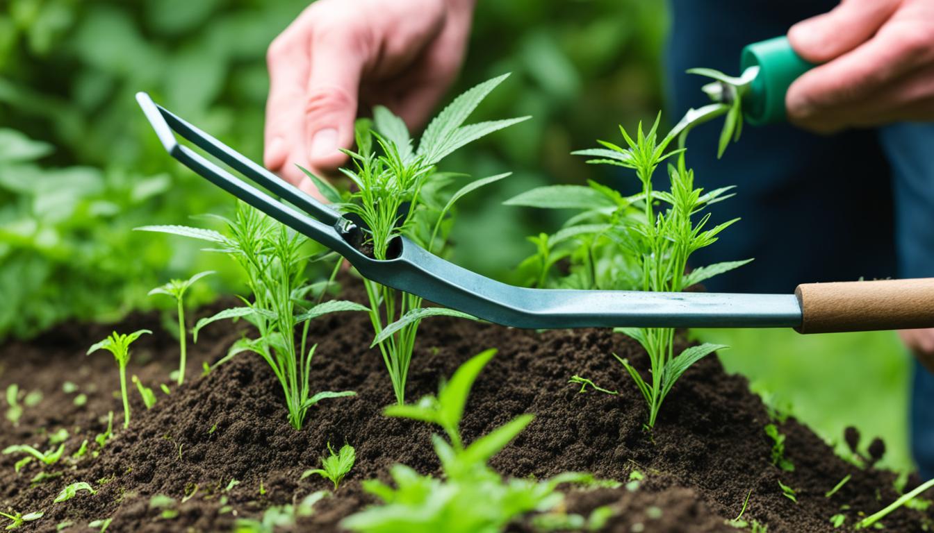 how to use a weeder