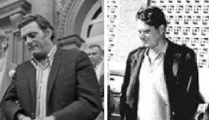 r/UFOB - Frank Sturgis at his Watergate trial (L) and after his arrest as one of the "Tramps" in Dealy Plaza