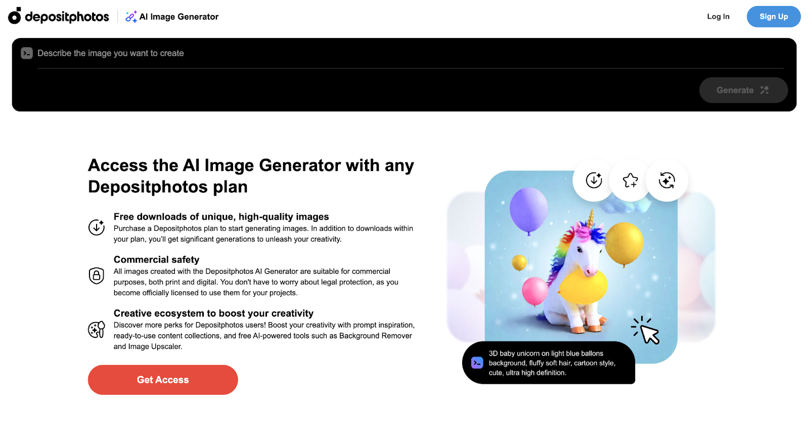 Depositphotos AI Image Generator