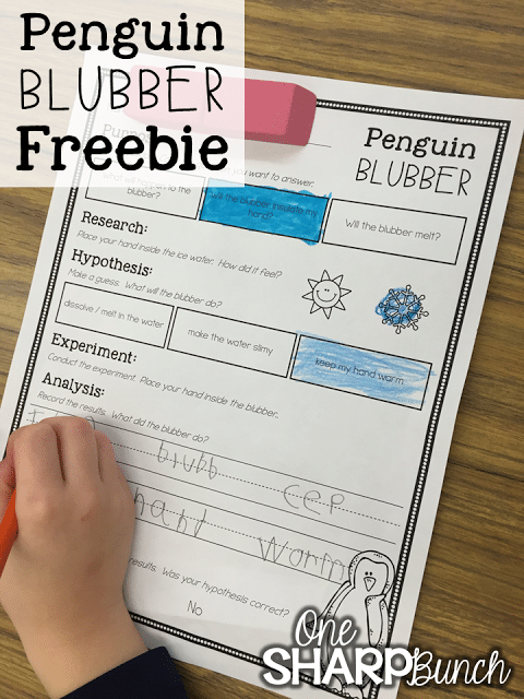 This post has so many integrated penguin activities, covering each content area, as well as penguin crafts to display the students’ learning! Grab the FREE penguin blubber experiment printable to use with your Kindergarten and primary students!