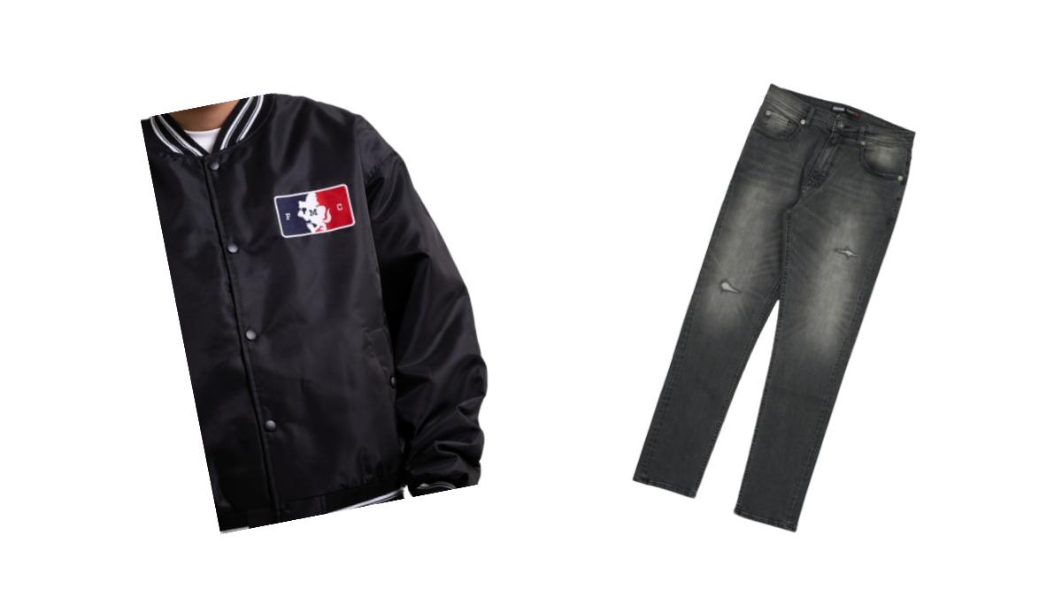 Varsity Jacket dan Celana Jeans