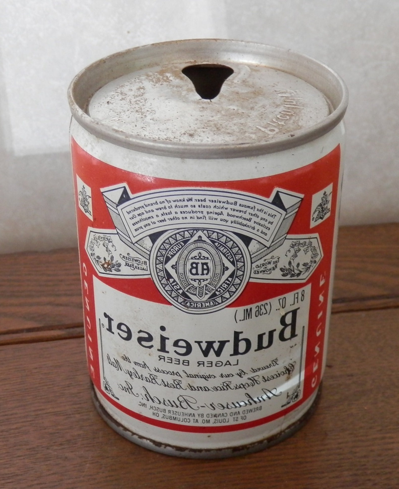 Vintage 8 oz Budweiser beer can | Etsy