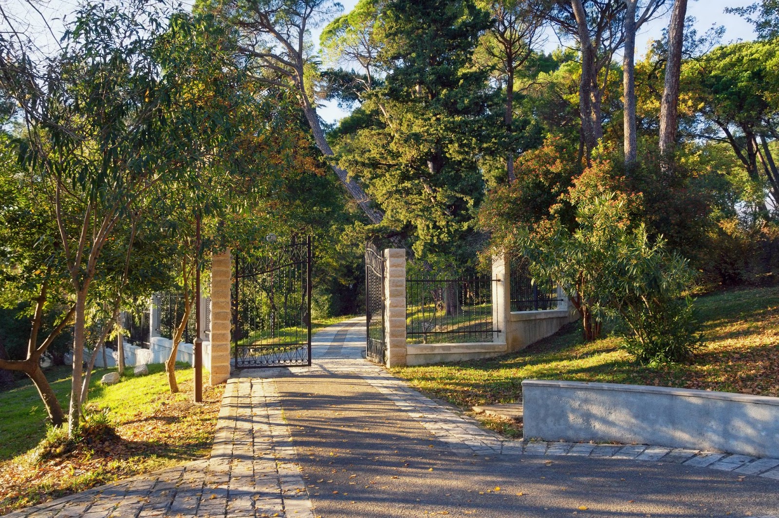 Large city park in Tivat