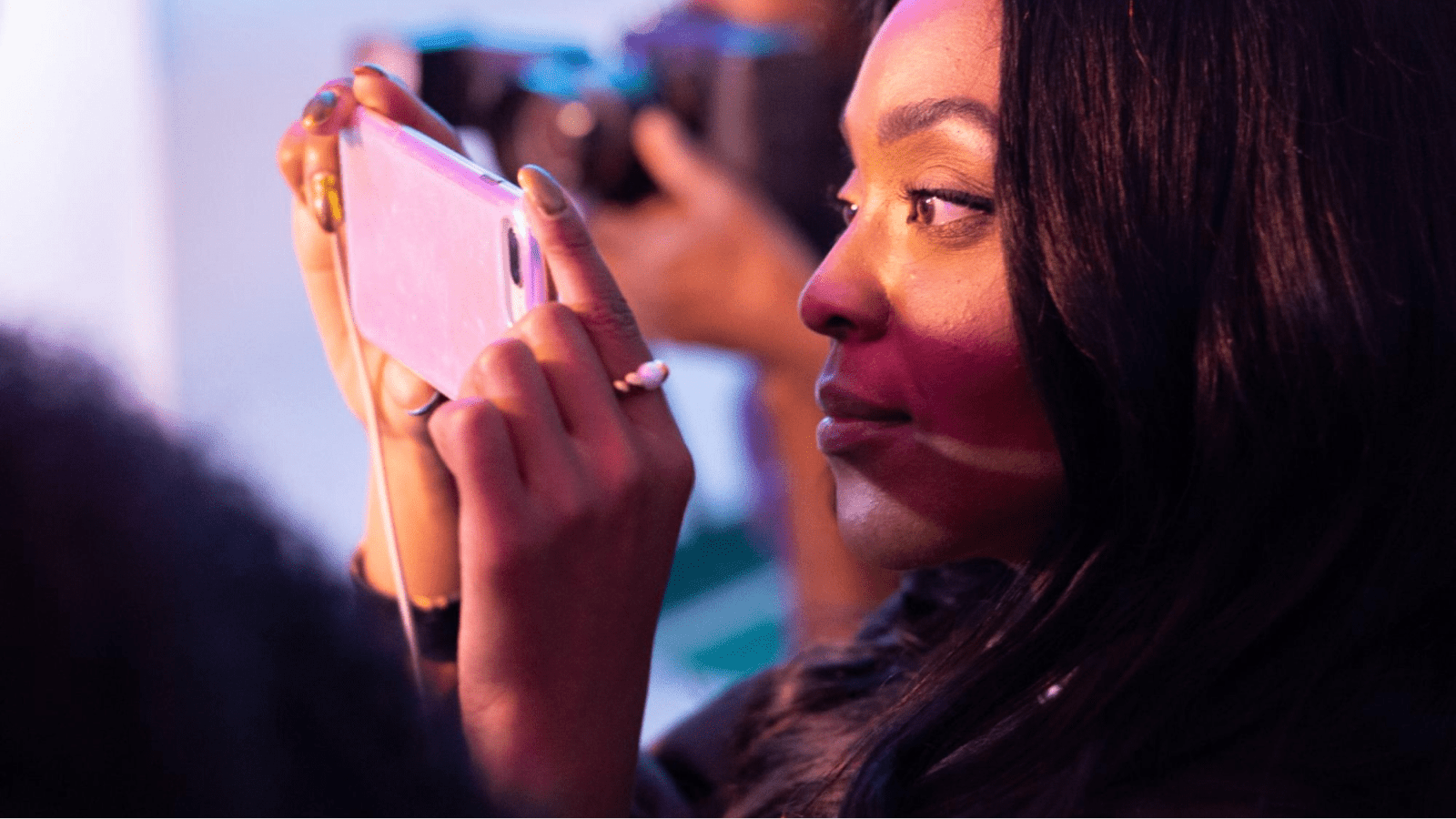 Girl holding phone