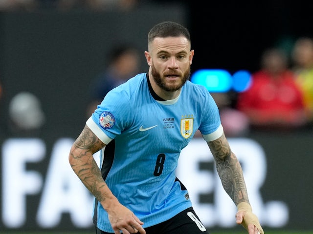 Nahitan Nandez dari Uruguay berfoto pada 7 Juli 2024