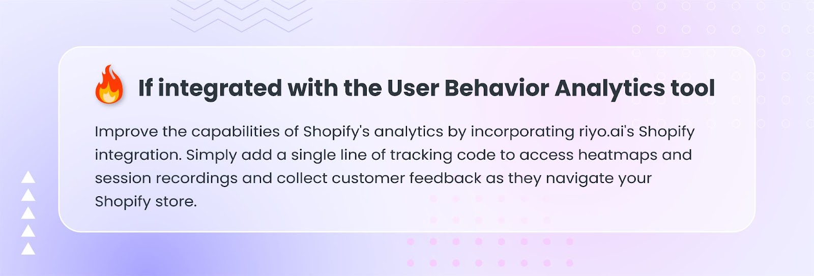 Integrate Shopify with User Behavior Analytics tools