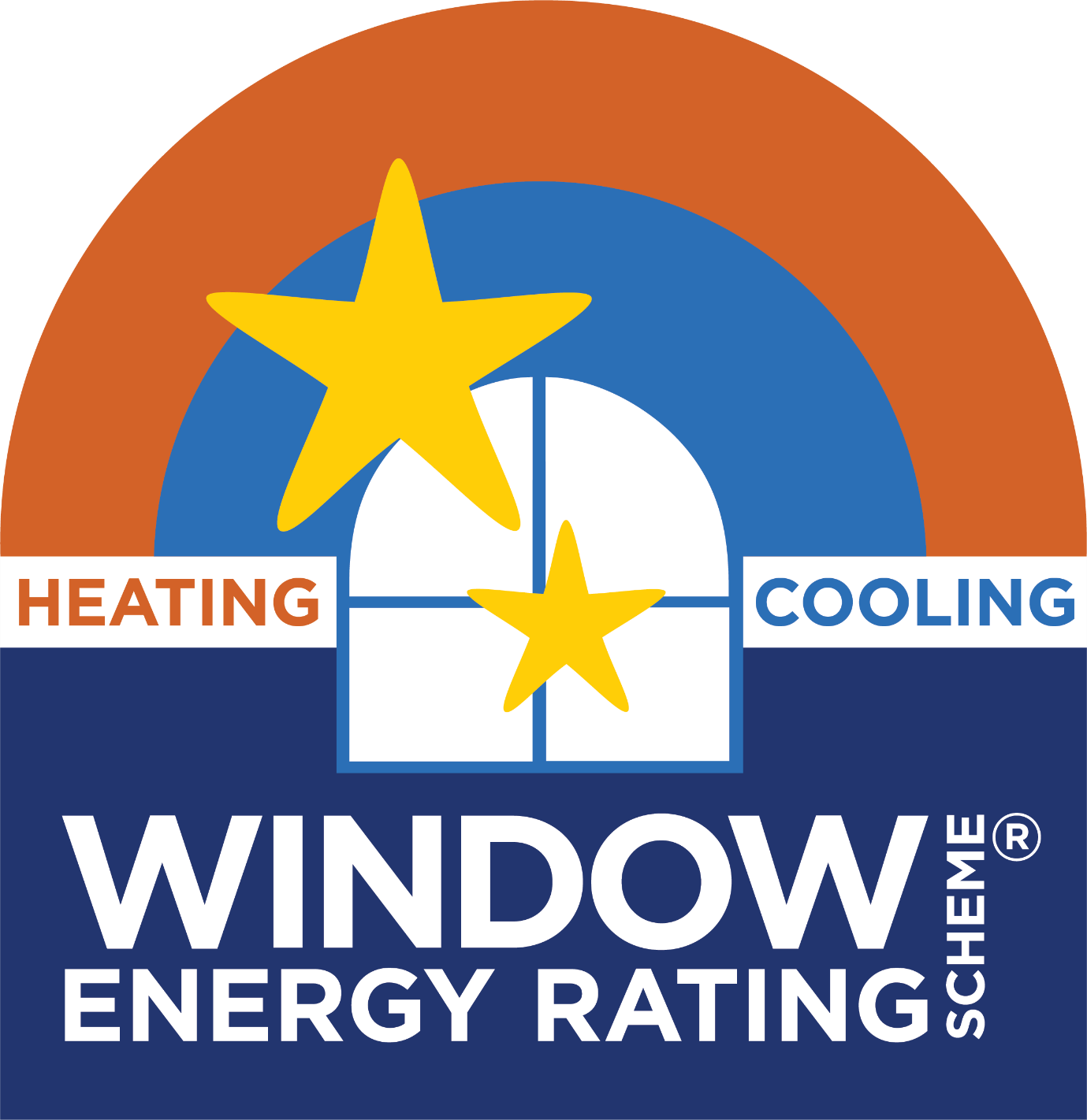 A logo for a window heating companyDescription automatically generated