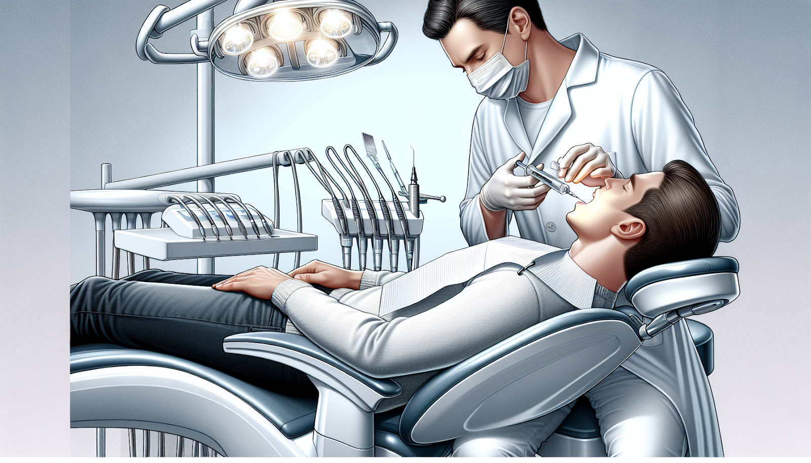 Illustration of dental anesthetics