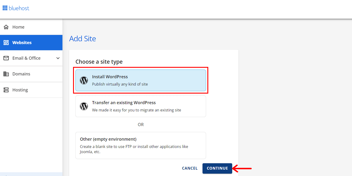 Install WordPress