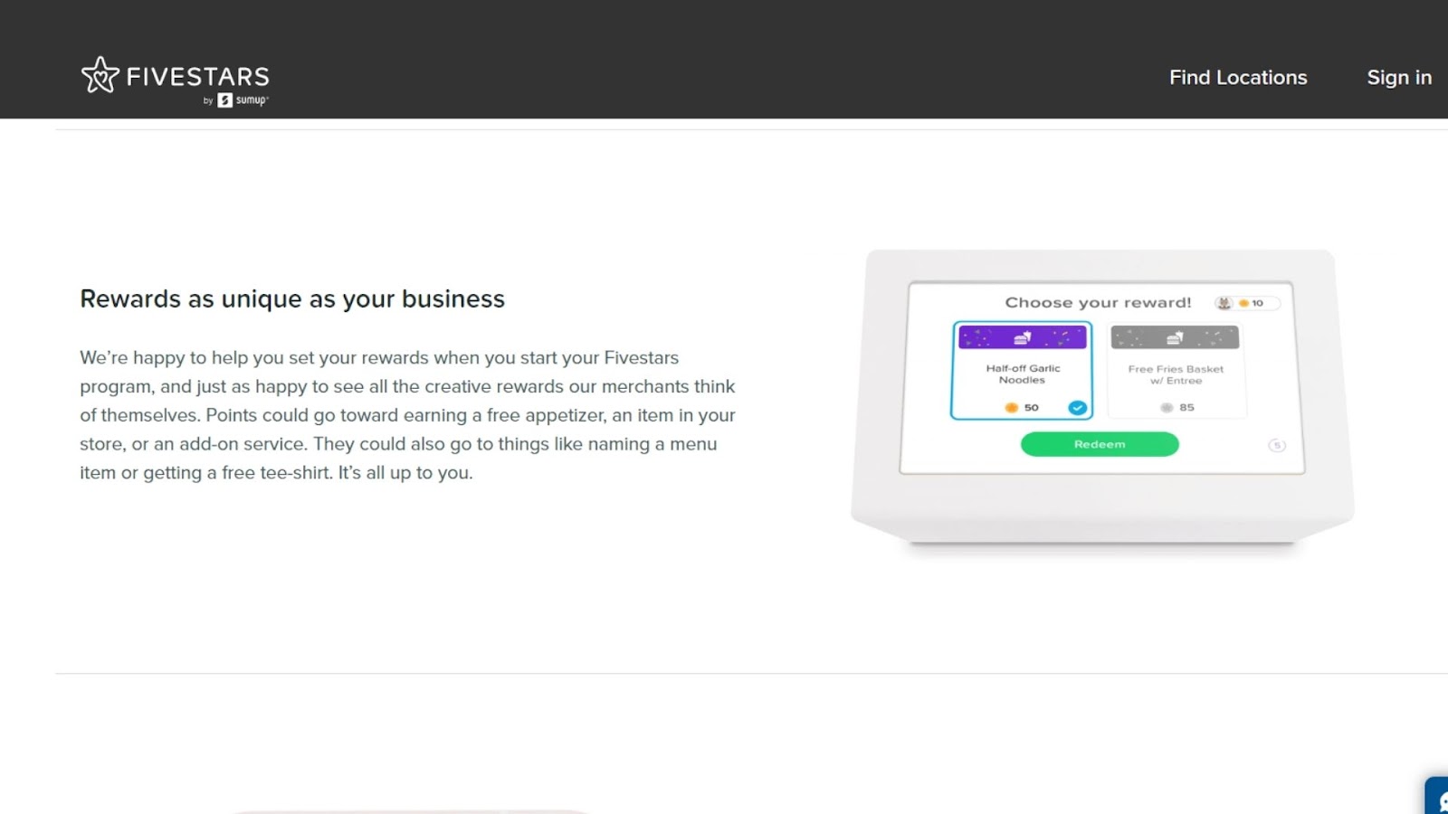 Fivestars Loyalty's homepage - Loyalty Program Software for Small Business