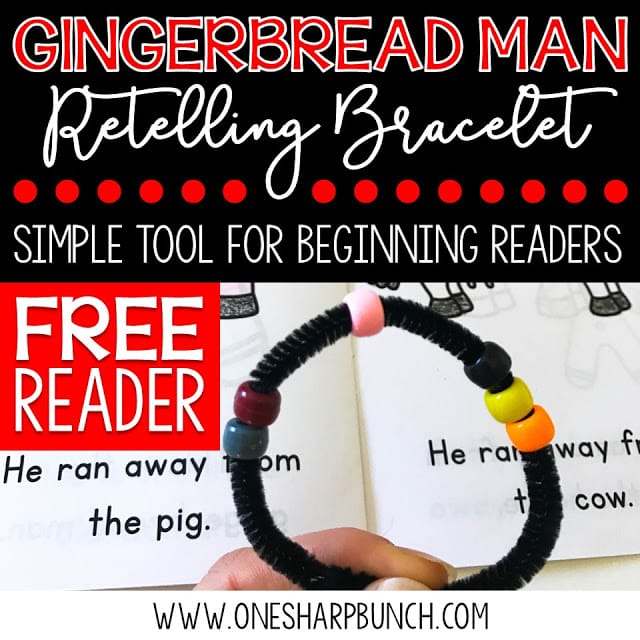 Gear up for Christmas in the classroom with this FREE Gingerbread Man emergent reader and retelling bracelet... the perfect addition to your Gingerbread Man activities and Christmas activities!