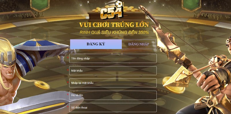 3 bước mở tài khoản mới tại nhà cái c54 trên máy tính