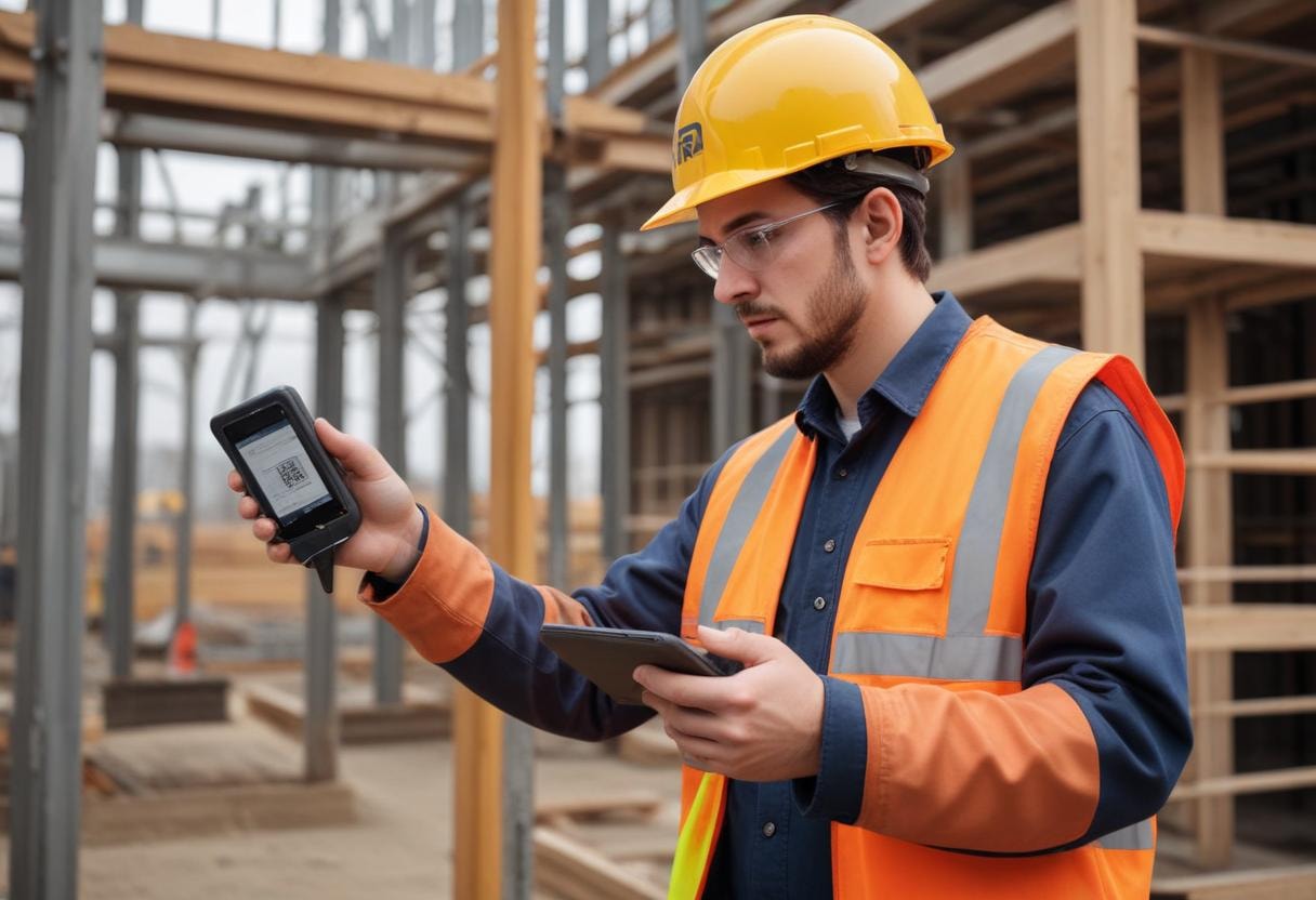 person working on construction