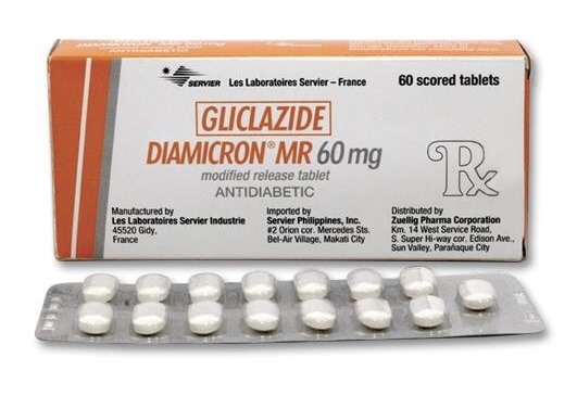 Biệt dược Diamicron MR(hoạt chất Gliclazide) thuộc nhóm Sulfonylurea