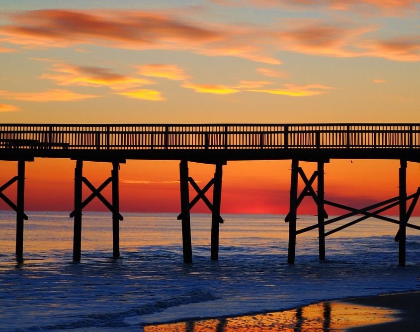 Sunset Beach Pier at sunset