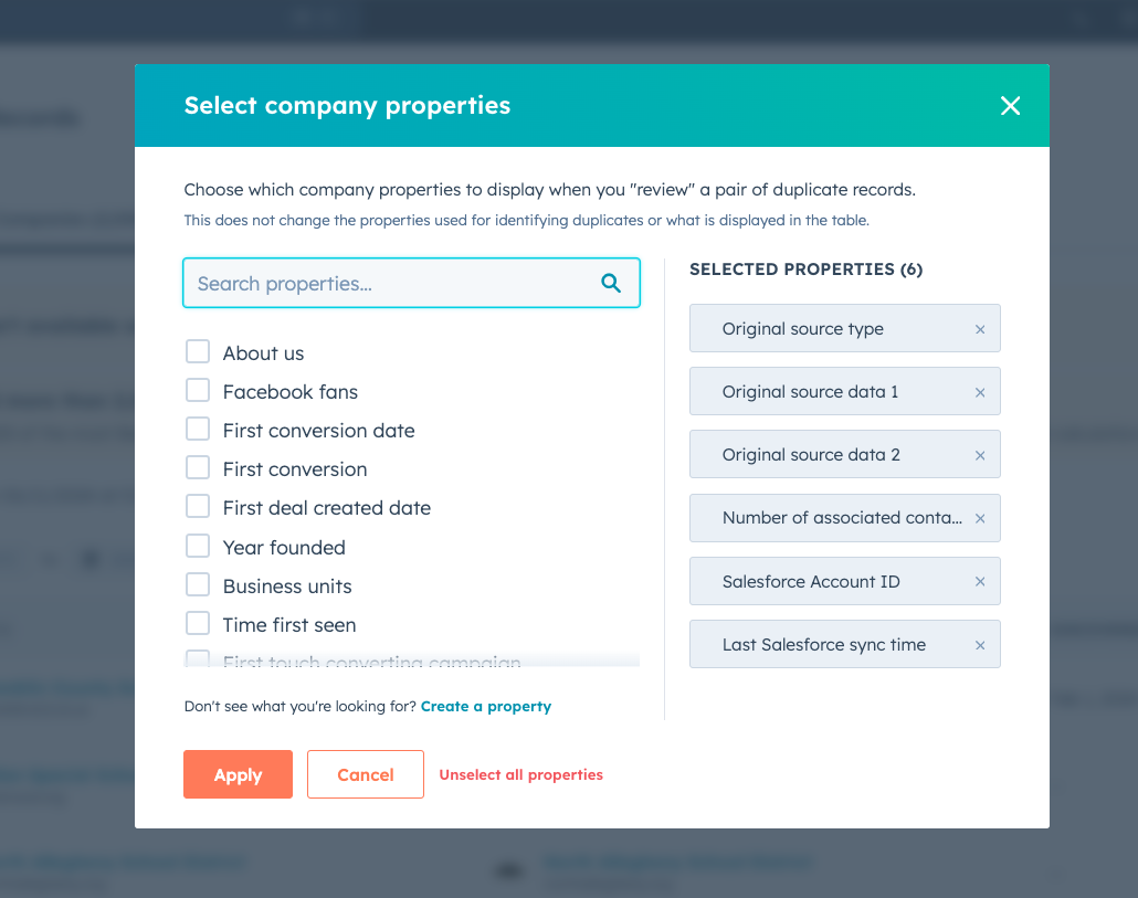 Select Company Properties