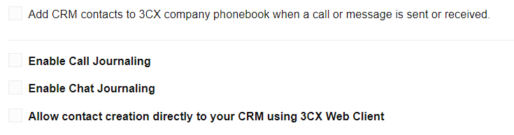 Contact Caching - CRM Integration