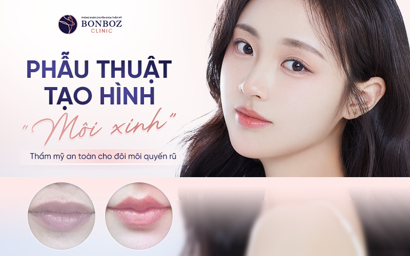 Phẫu thuật tạo hình môi “xinh” - Thẩm mỹ an toàn cho đôi môi quyến rũ    