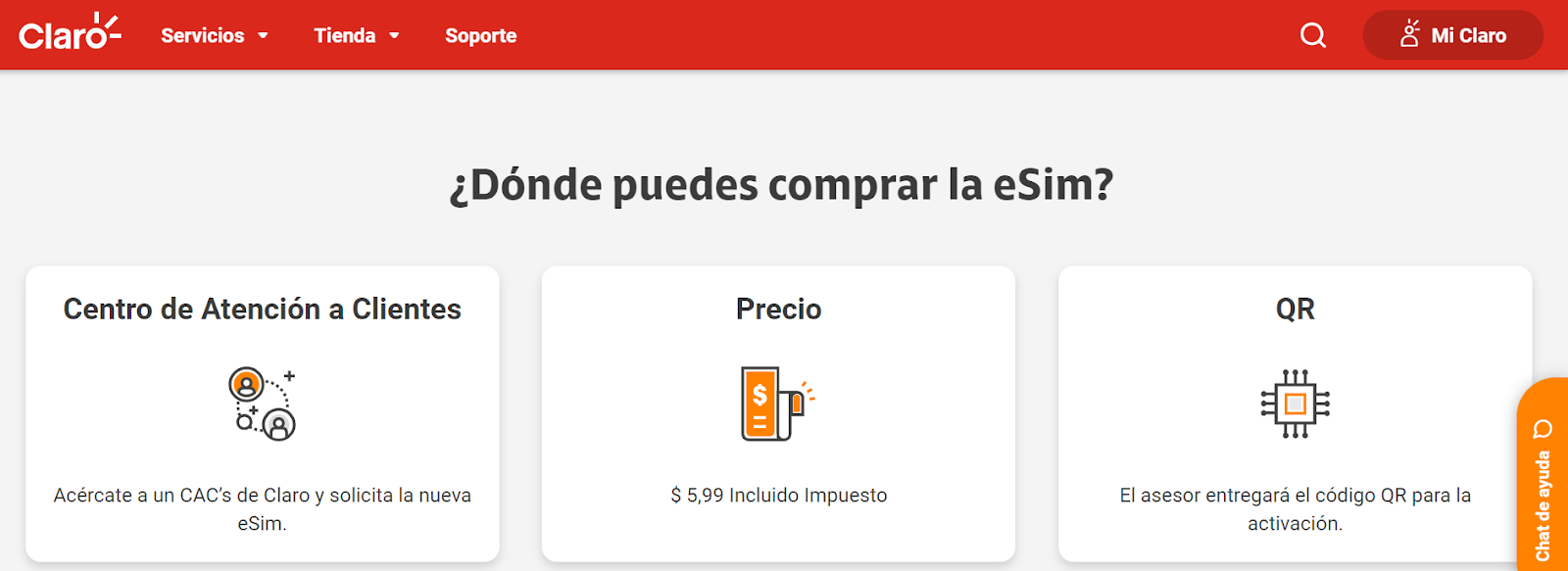 ¿Cuánto cuesta la Claro Ecuador eSIM?