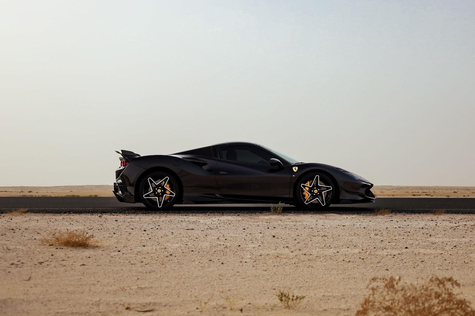 sport car on the desert