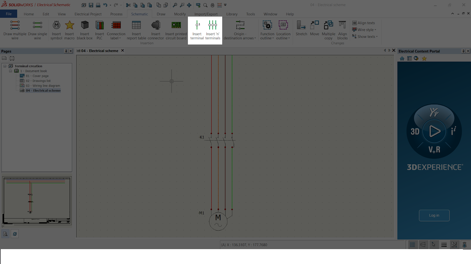 SolidWorks Electrical Terminal Diagram 