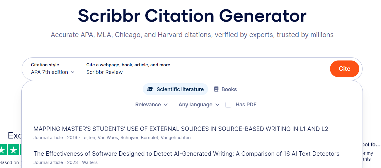 Scribbr Citation Generator