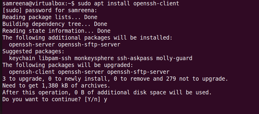 how to install and enable ssh on ubuntu