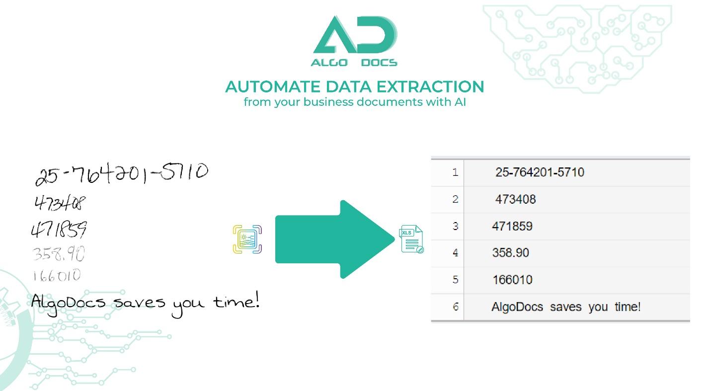 Seamless Conversion of Handwritten Data: AlgoDocs in 2024