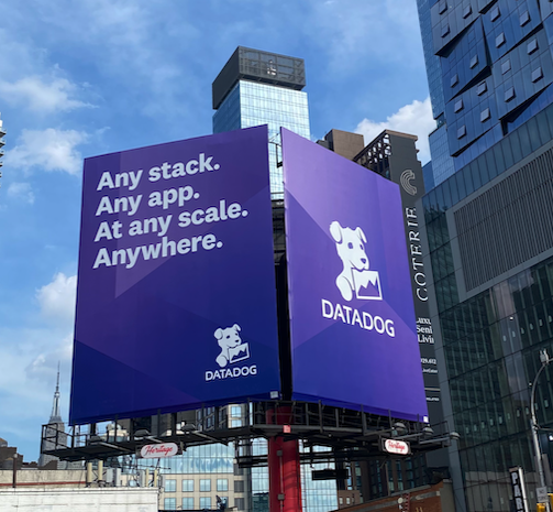 Datadog's billboard