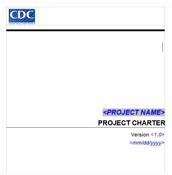 Project charter templates