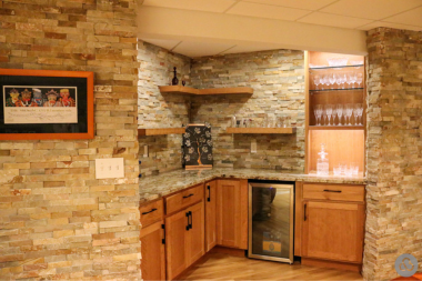 bonus room ideas for your basement remodel wine cellar bar with refrigerator custom built michigan