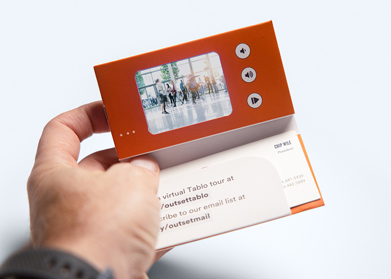 video business card