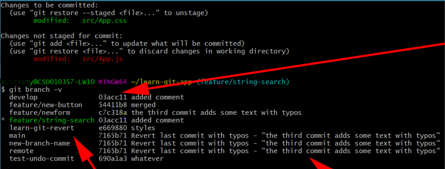 Git Reset: Revert Unpublished Commits